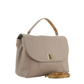 Alviero Martini - Borsa a mano con tracolla in pelle nappata, Grigio